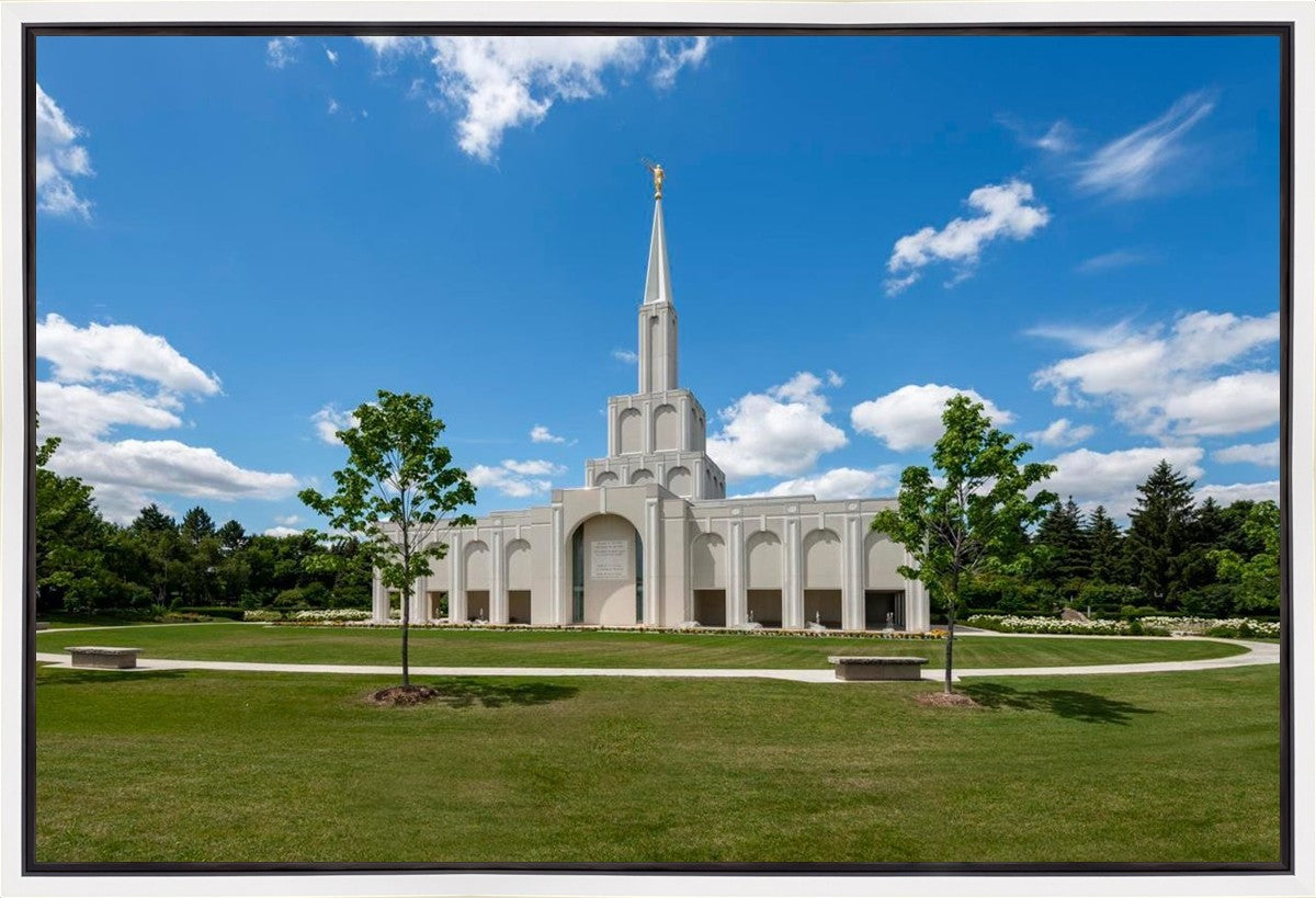 Toronto Ontario Temple Daytime Skies Gallery Wrap