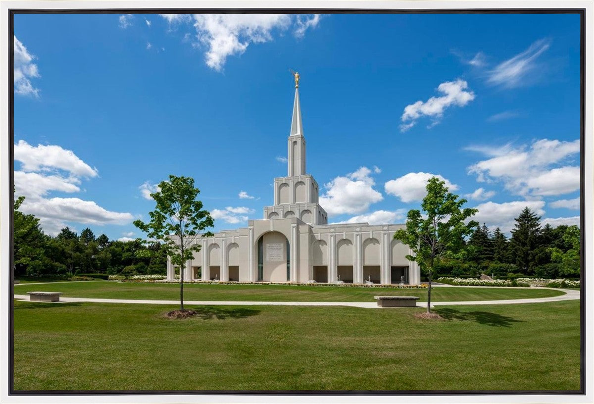 Toronto Ontario Temple Daytime Skies Gallery Wrap