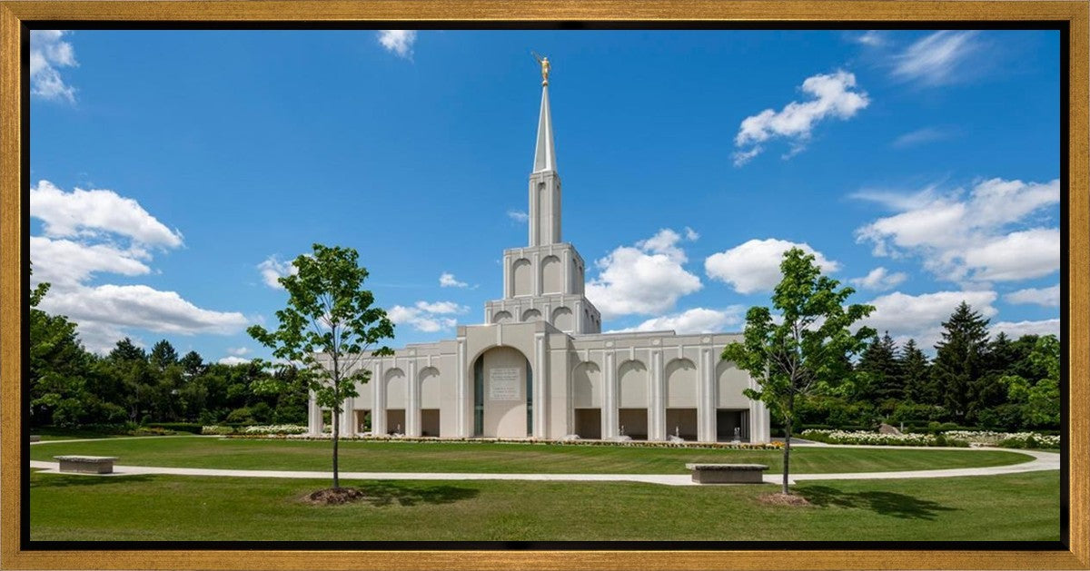 Toronto Ontario Temple Daytime Skies Gallery Wrap