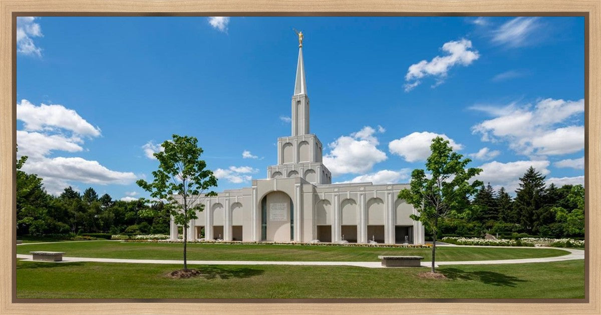 Toronto Ontario Temple Daytime Skies Gallery Wrap