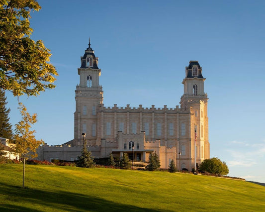 Manti Temple Golden Foundations Gallery Wrap