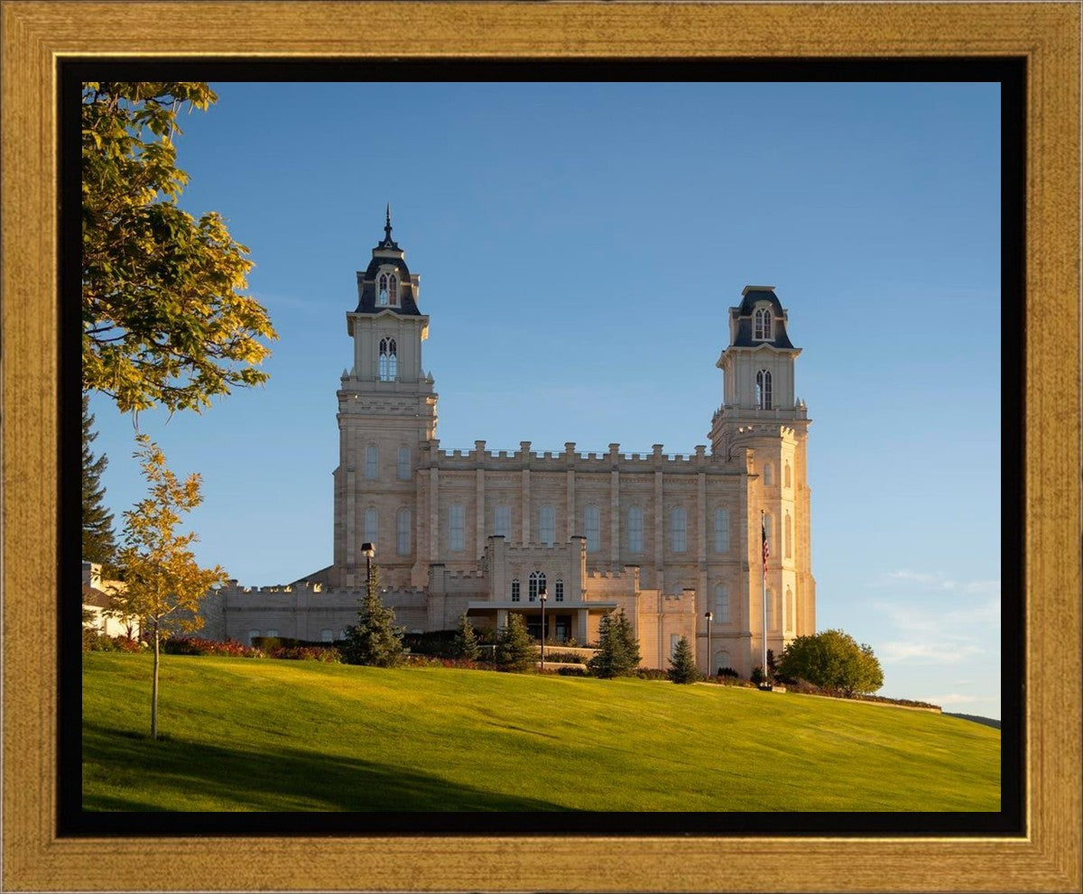 Manti Temple Golden Foundations Gallery Wrap