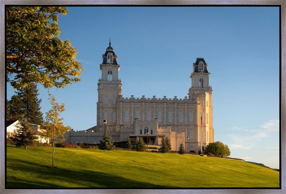 Manti Temple Golden Foundations Gallery Wrap