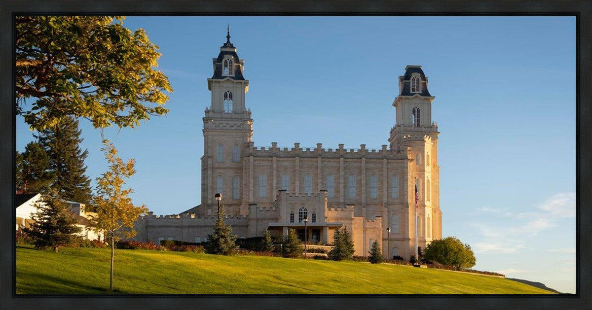Manti Temple Golden Foundations Gallery Wrap