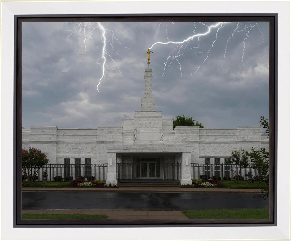 Nashville Temple Through The Storm Gallery Wrap
