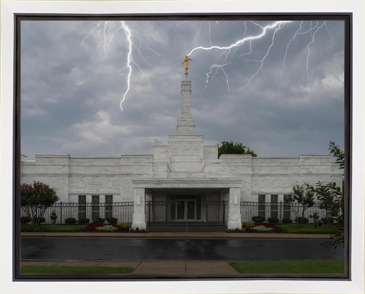 Nashville Temple Through The Storm Gallery Wrap