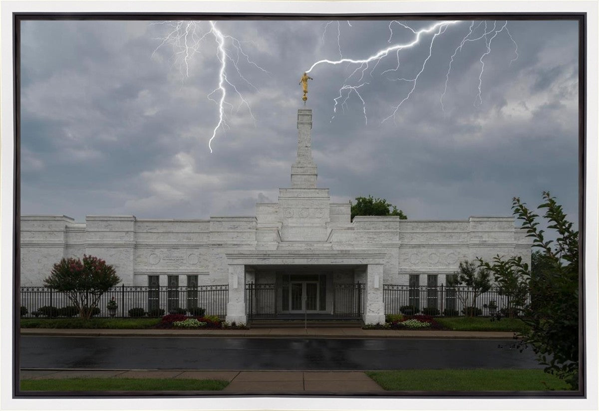 Nashville Temple Through The Storm Gallery Wrap