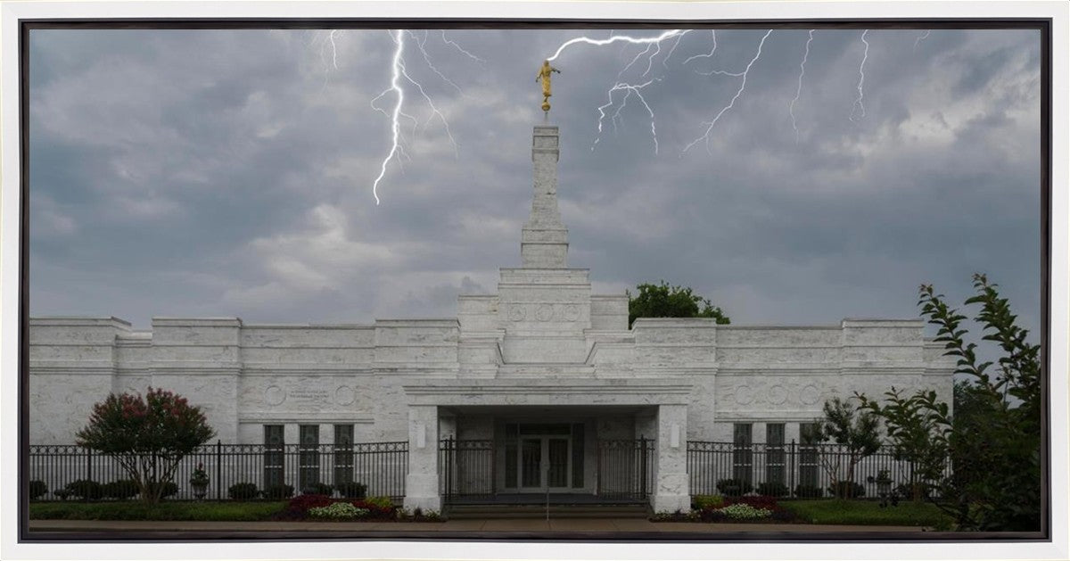 Nashville Temple Through The Storm Gallery Wrap