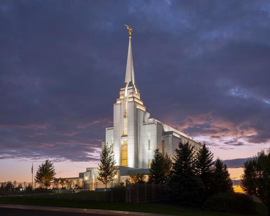 Rexburg Temple Majestic Gallery Wrap