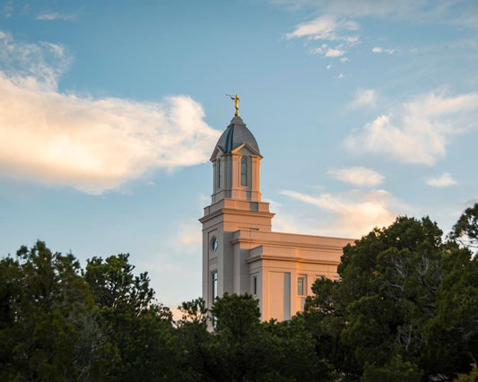 Cedar City Temple Juniper Gallery Wrap