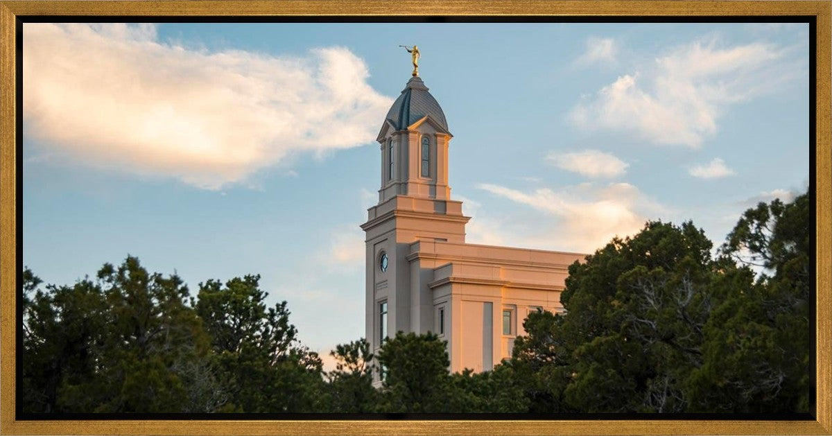 Cedar City Temple Juniper Gallery Wrap