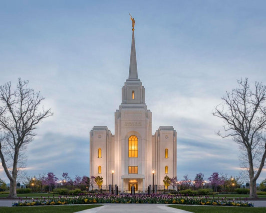 Brigham City Temple Early Spring Gallery Wrap
