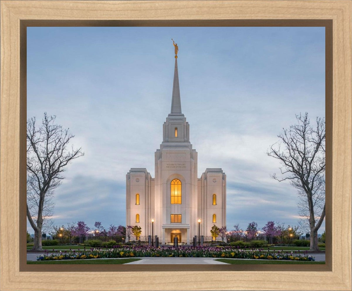 Brigham City Temple Early Spring Gallery Wrap