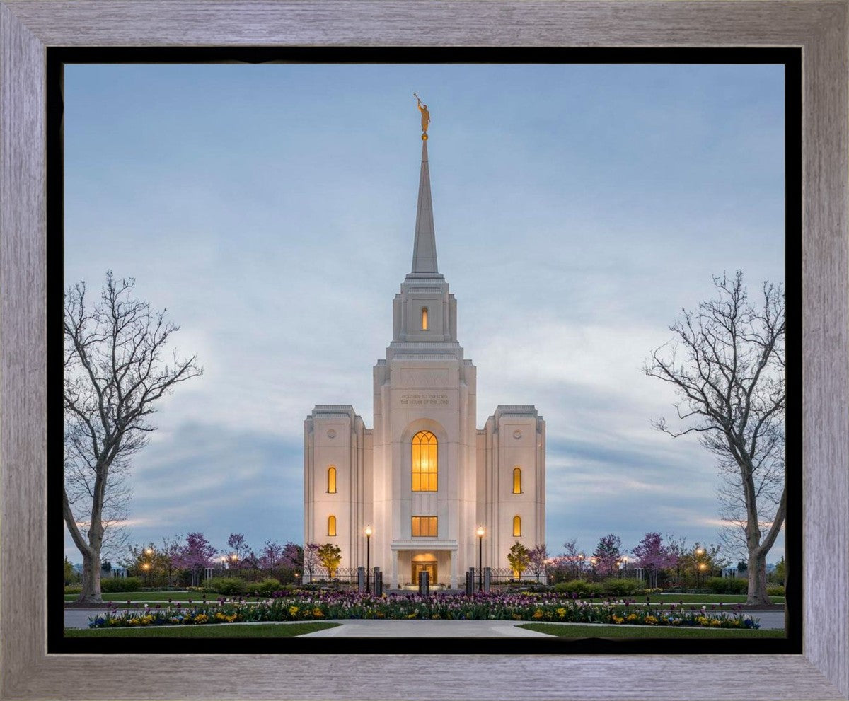 Brigham City Temple Early Spring Gallery Wrap