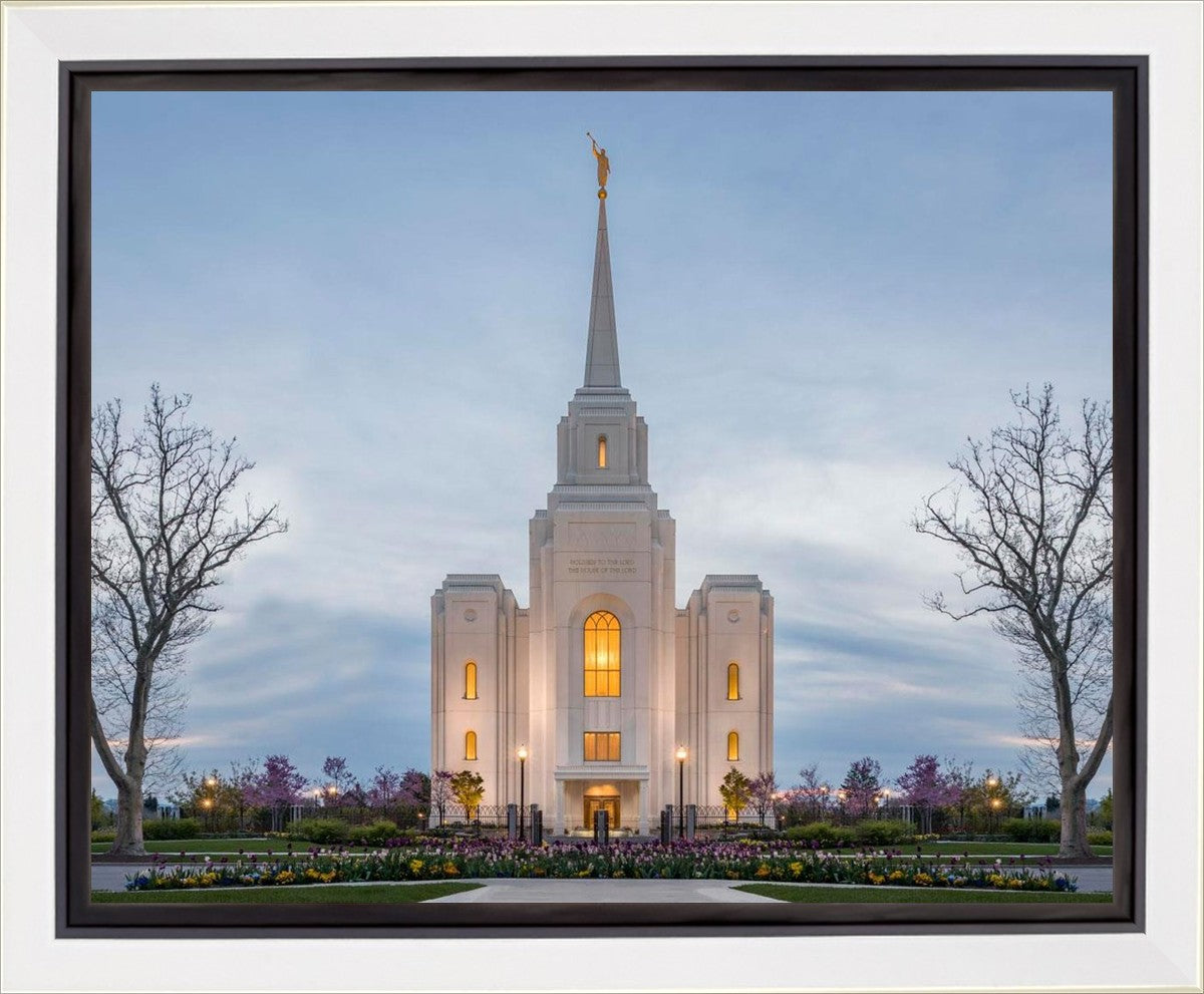 Brigham City Temple Early Spring Gallery Wrap