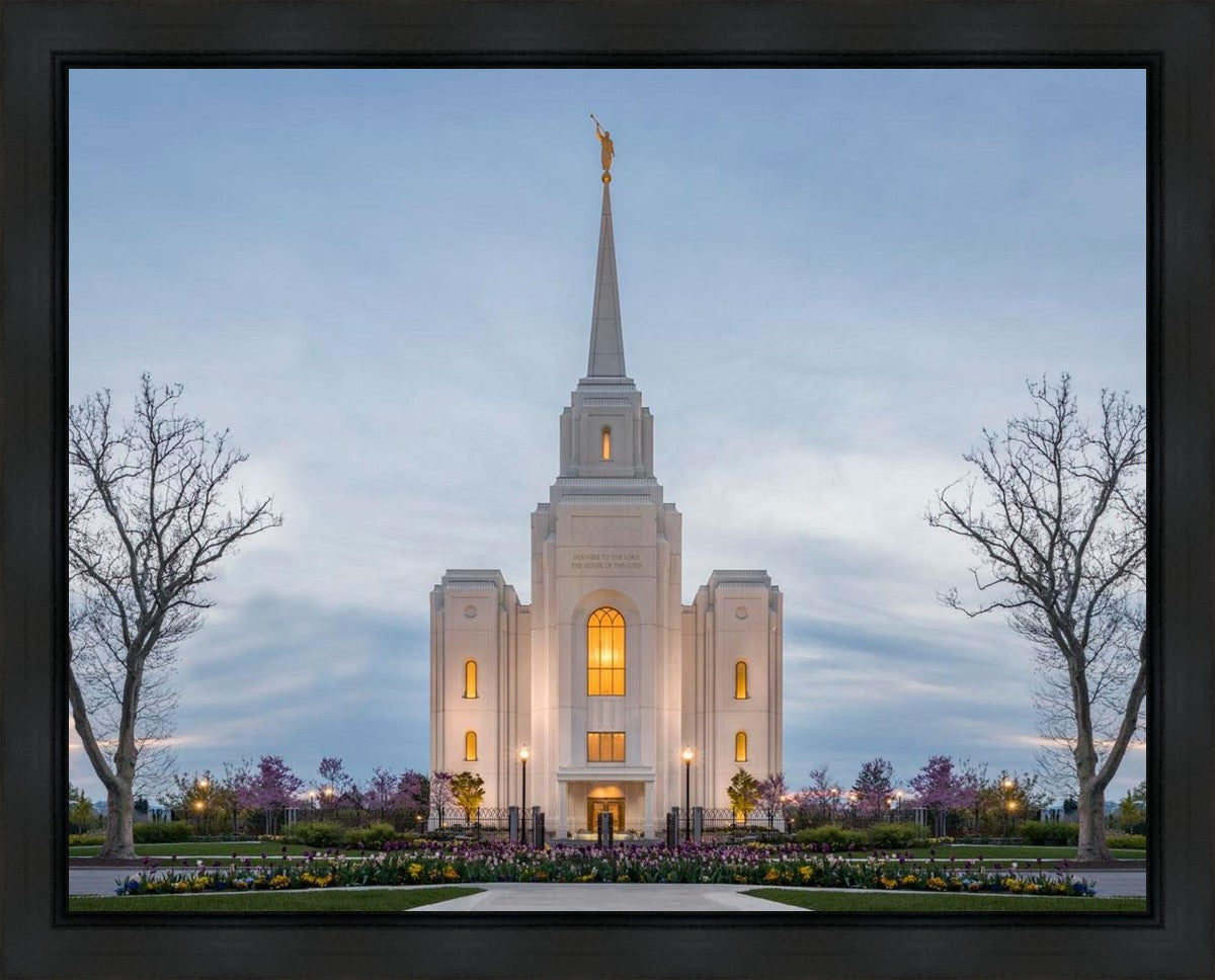 Brigham City Temple Early Spring Gallery Wrap