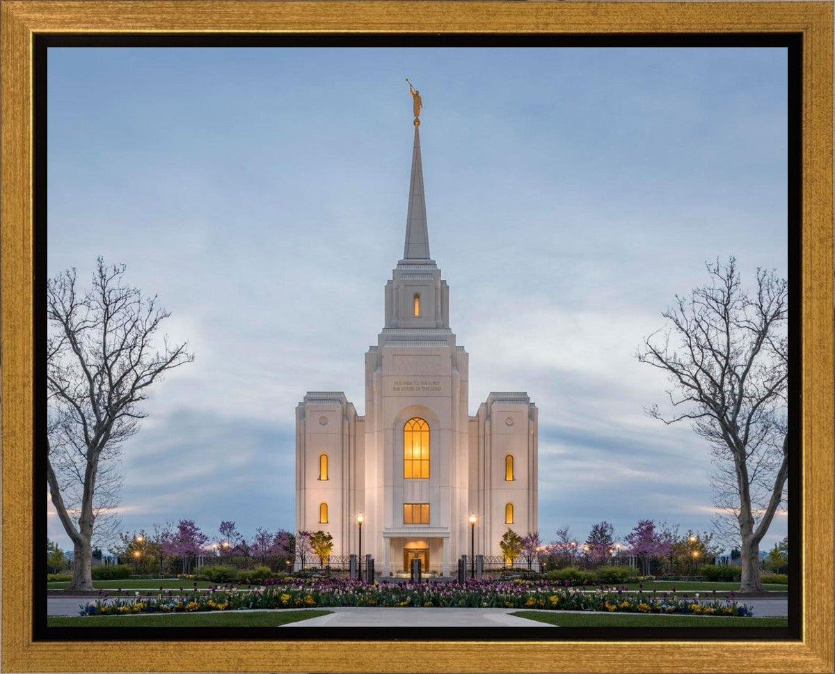 Brigham City Temple Early Spring Gallery Wrap