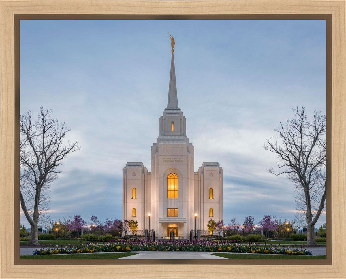 Brigham City Temple Early Spring Gallery Wrap