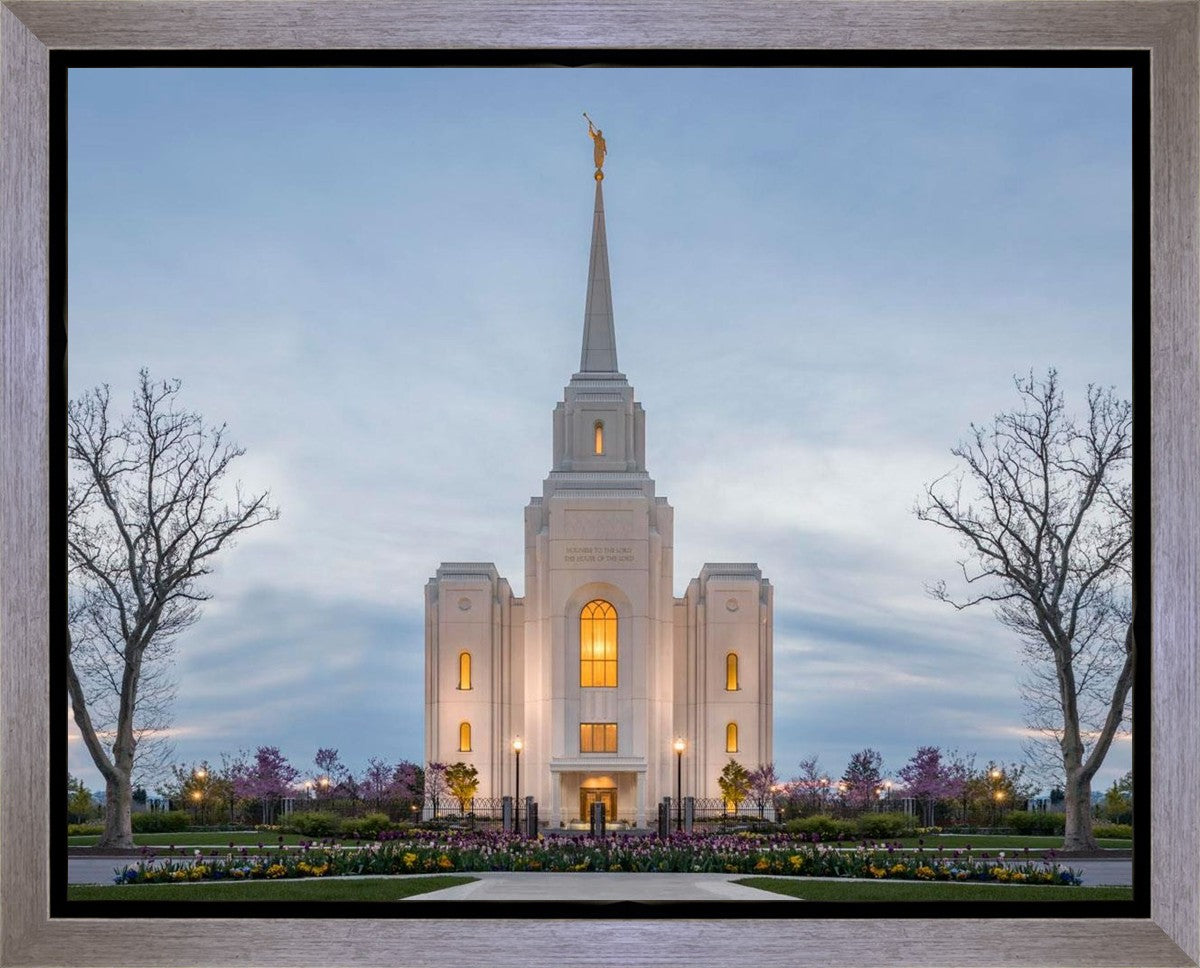 Brigham City Temple Early Spring Gallery Wrap