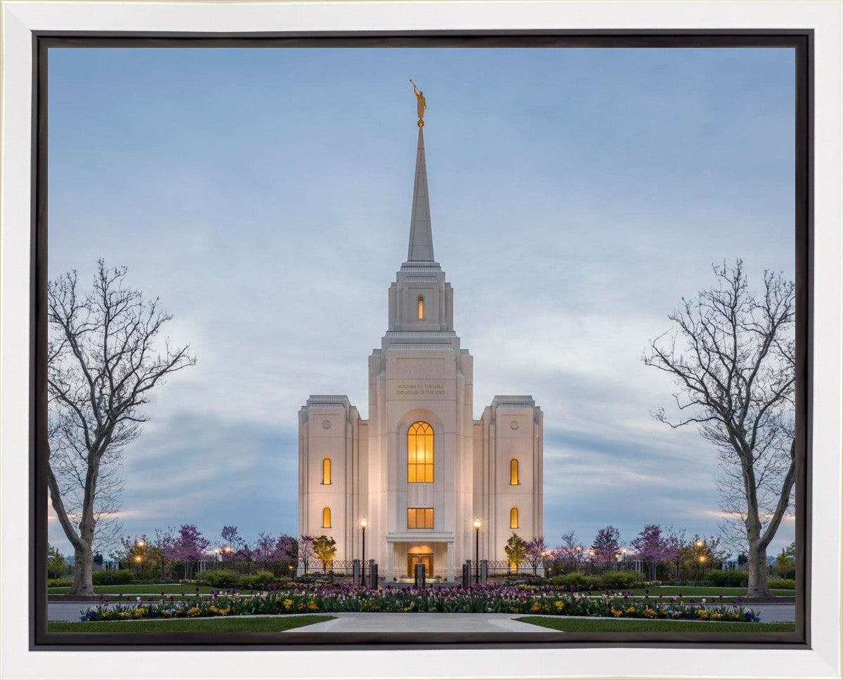 Brigham City Temple Early Spring Gallery Wrap