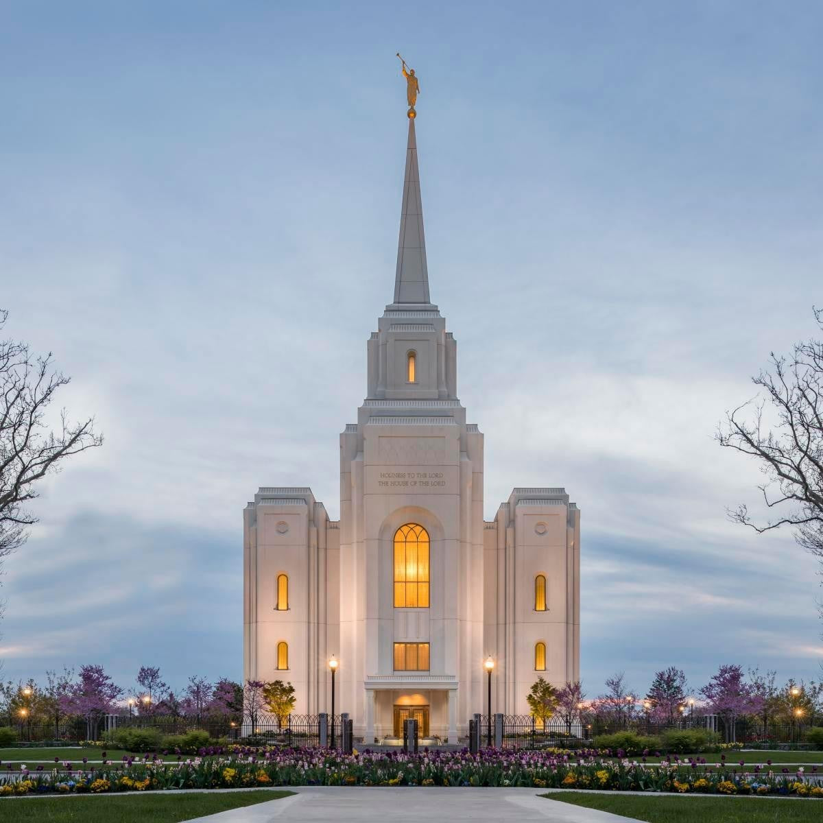 Brigham City Temple Early Spring Gallery Wrap