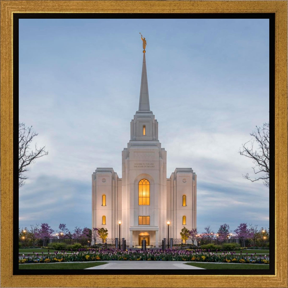 Brigham City Temple Early Spring Gallery Wrap