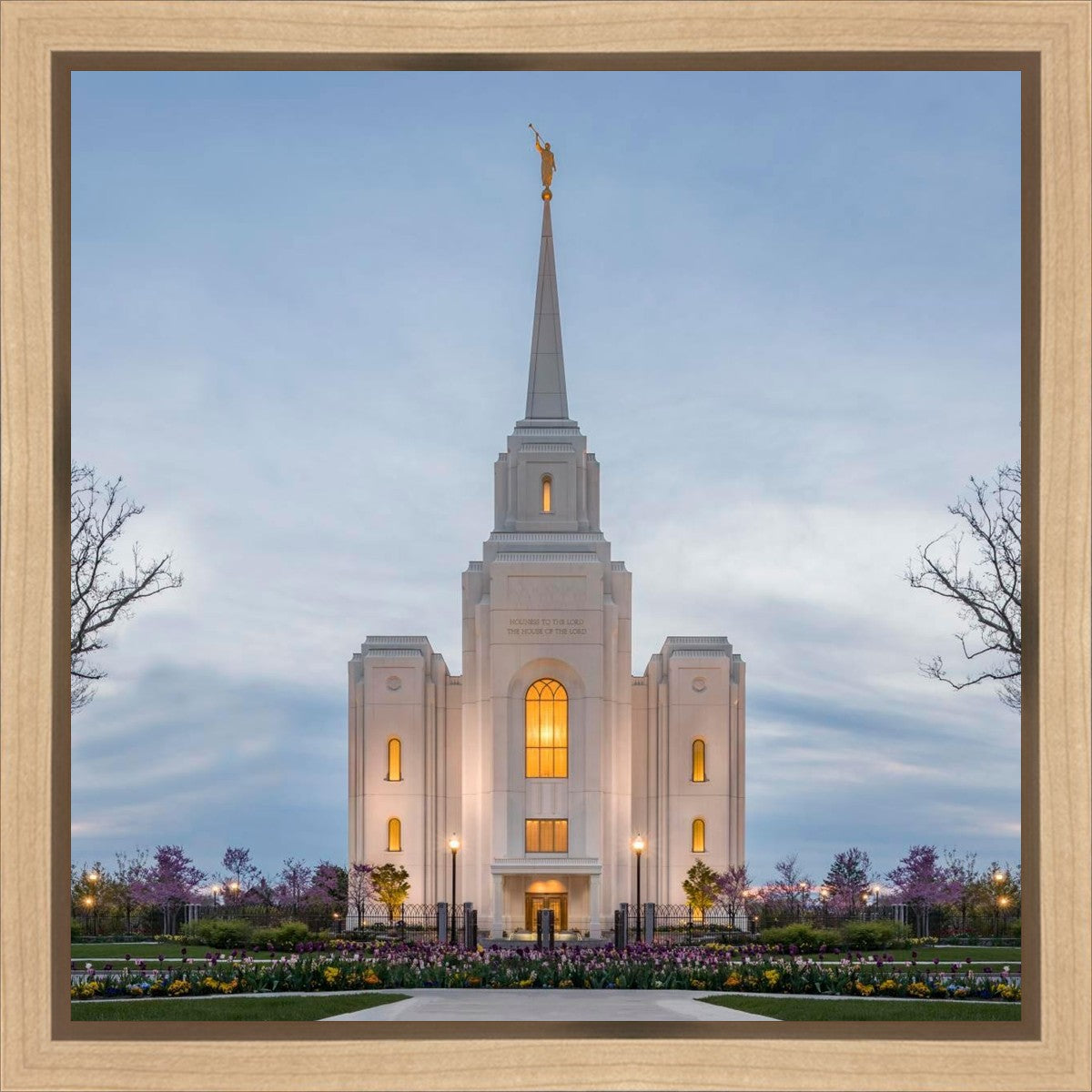 Brigham City Temple Early Spring Gallery Wrap