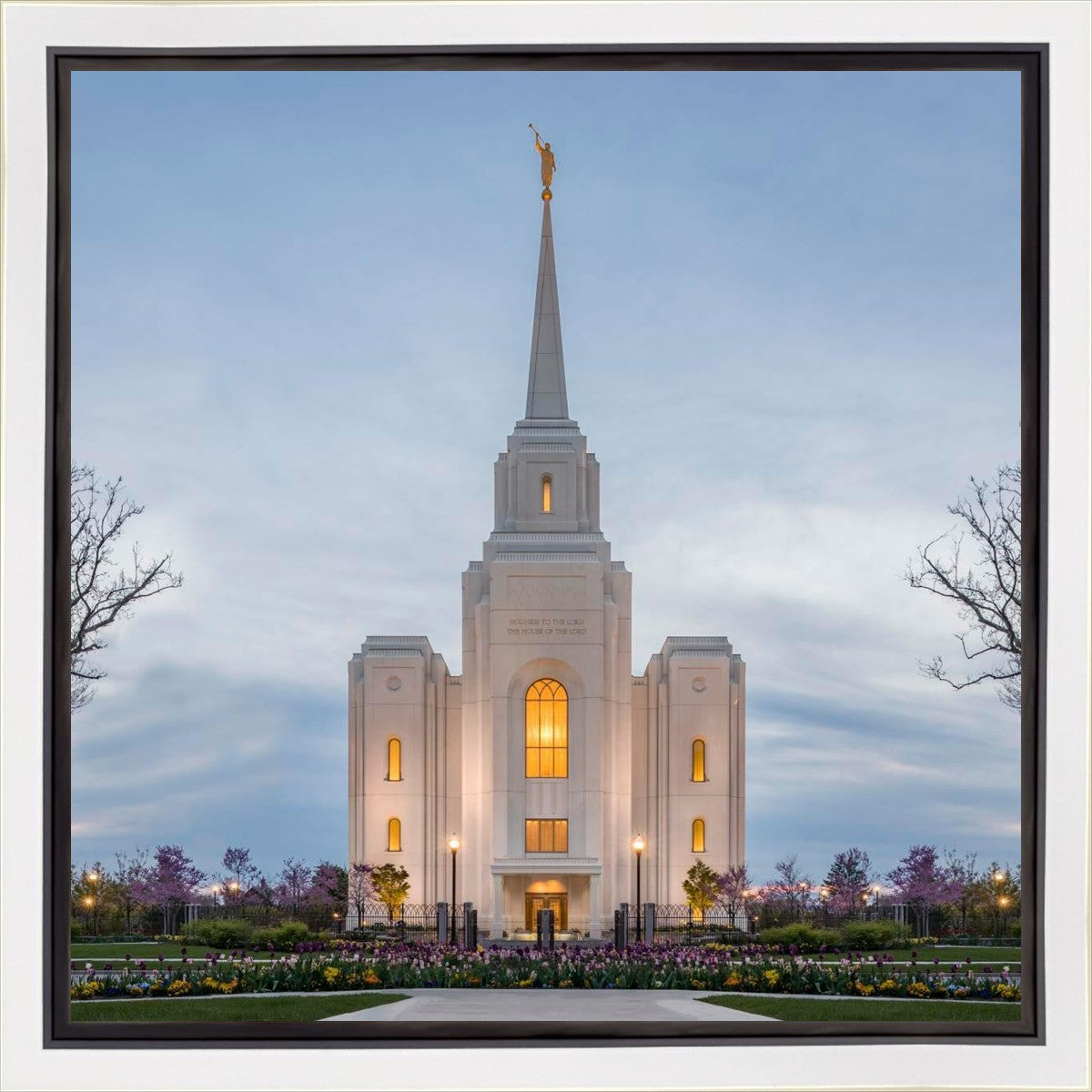 Brigham City Temple Early Spring Gallery Wrap