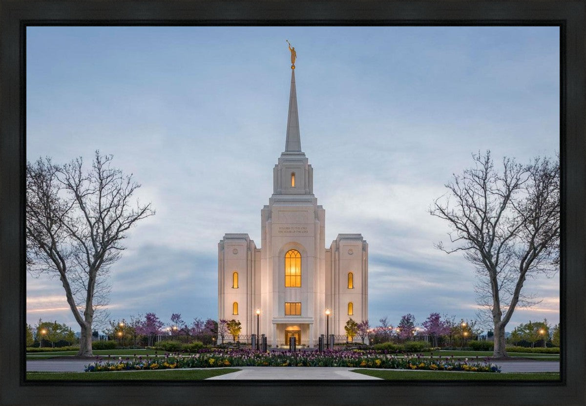 Brigham City Temple Early Spring Gallery Wrap