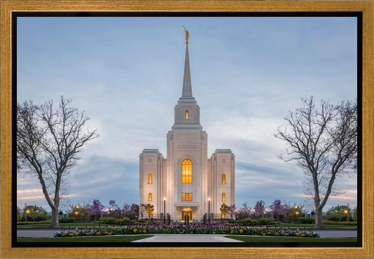 Brigham City Temple Early Spring Gallery Wrap