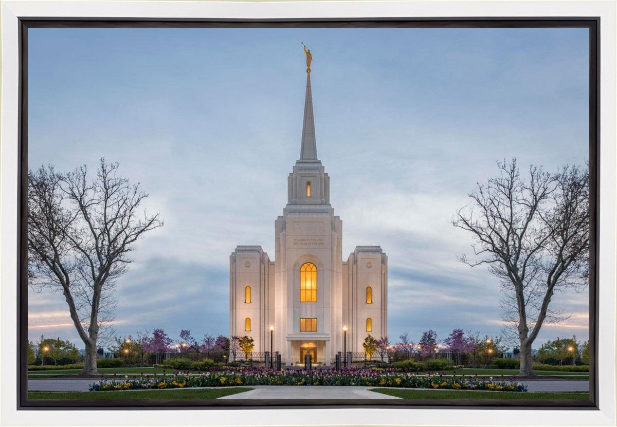 Brigham City Temple Early Spring Gallery Wrap