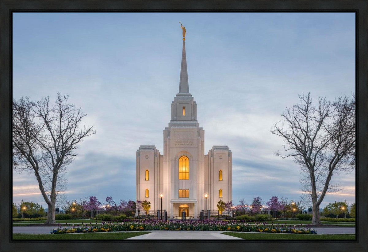 Brigham City Temple Early Spring Gallery Wrap