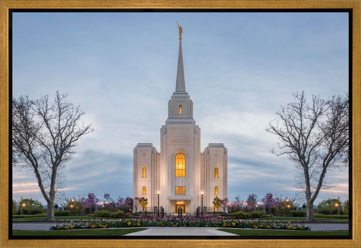 Brigham City Temple Early Spring Gallery Wrap
