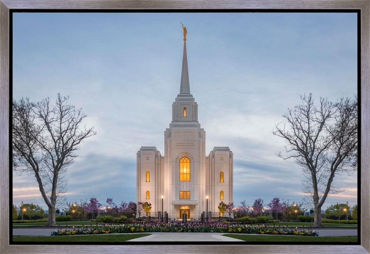Brigham City Temple Early Spring Gallery Wrap