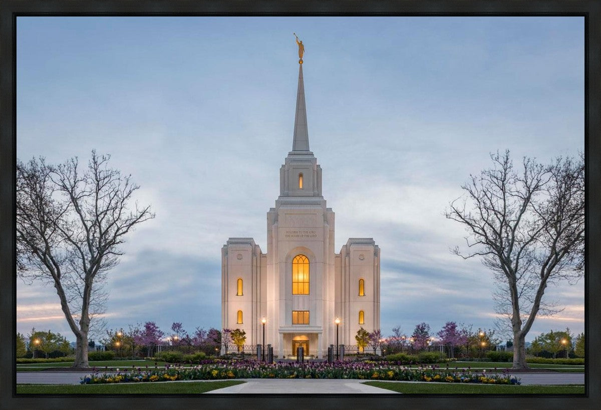 Brigham City Temple Early Spring Gallery Wrap