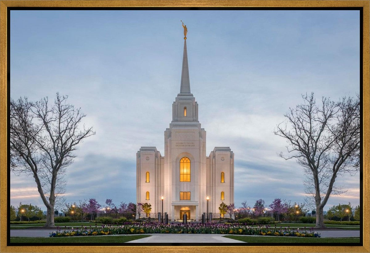 Brigham City Temple Early Spring Gallery Wrap
