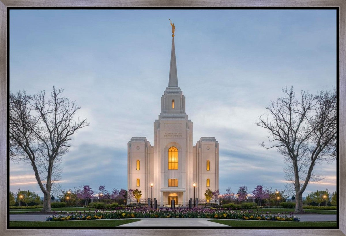 Brigham City Temple Early Spring Gallery Wrap