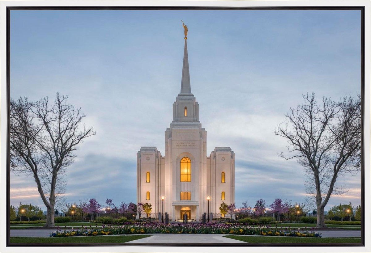Brigham City Temple Early Spring Gallery Wrap