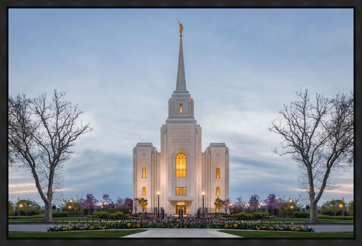 Brigham City Temple Early Spring Gallery Wrap