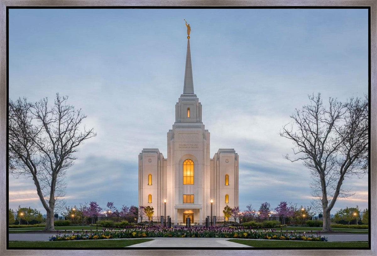 Brigham City Temple Early Spring Gallery Wrap