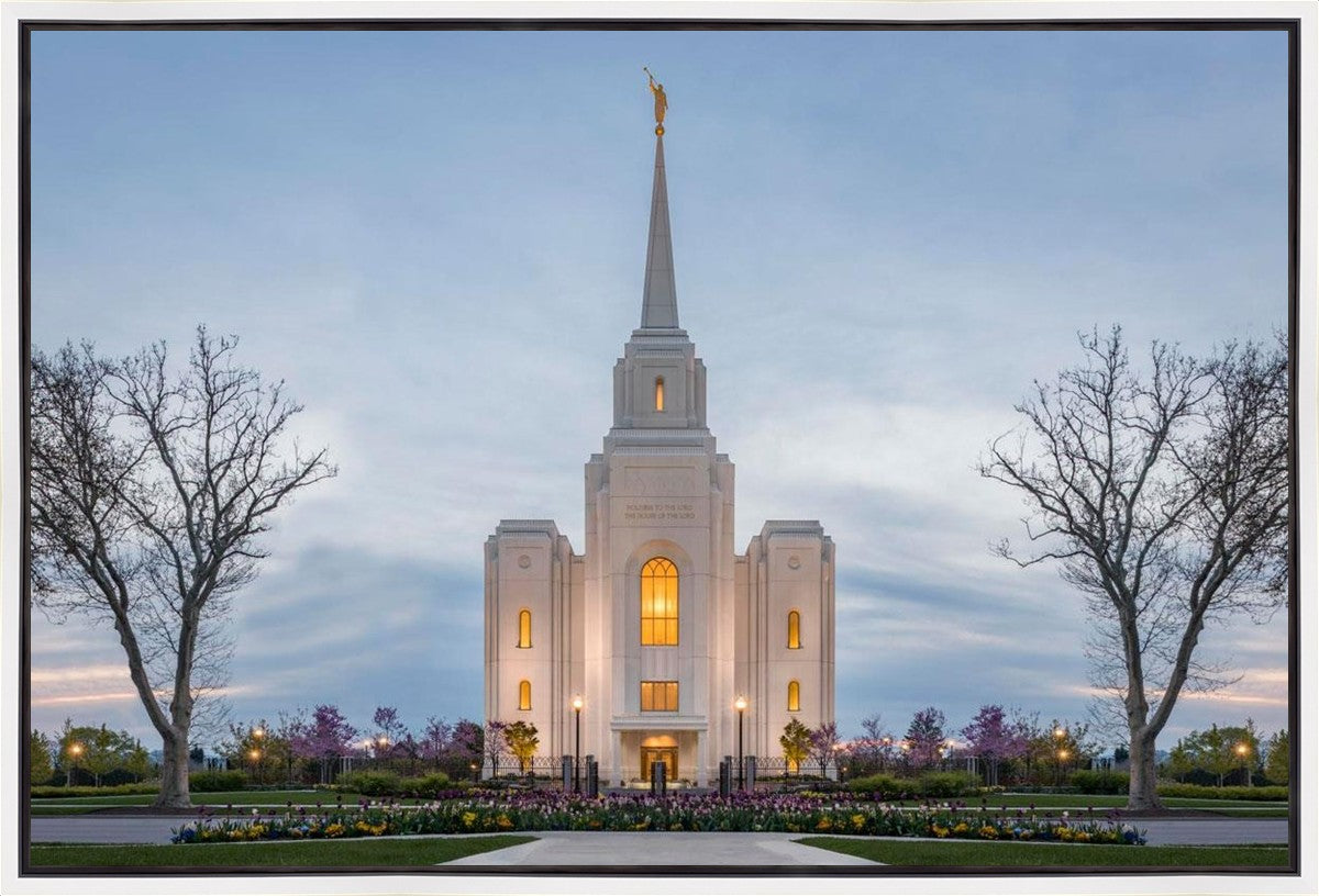 Brigham City Temple Early Spring Gallery Wrap