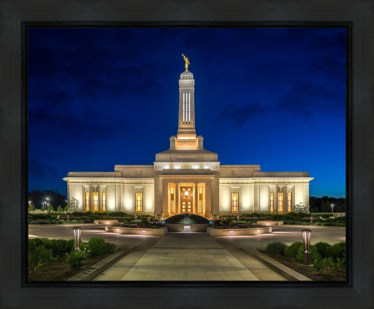 Indianapolis Temple Beacon Of Light Gallery Wrap