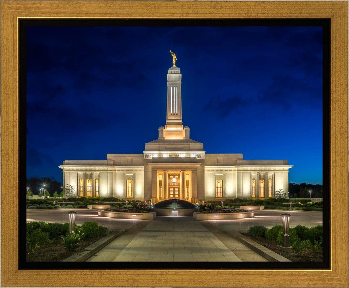 Indianapolis Temple Beacon Of Light Gallery Wrap