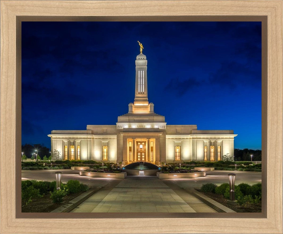 Indianapolis Temple Beacon Of Light Gallery Wrap