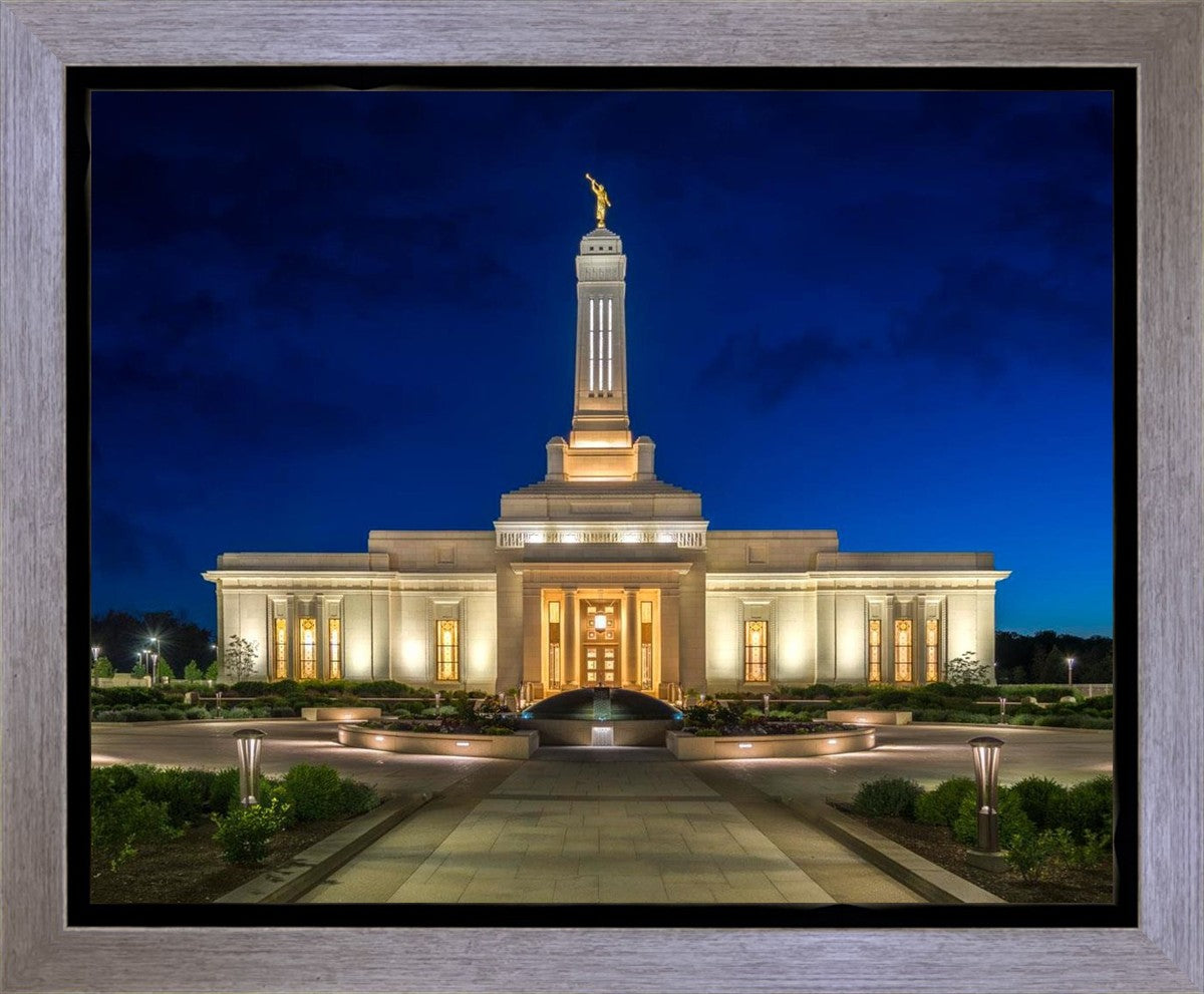 Indianapolis Temple Beacon Of Light Gallery Wrap
