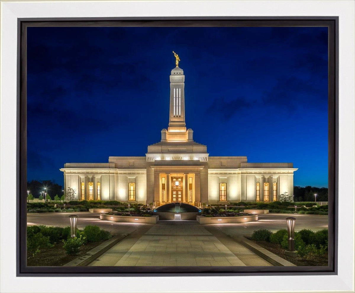 Indianapolis Temple Beacon Of Light Gallery Wrap