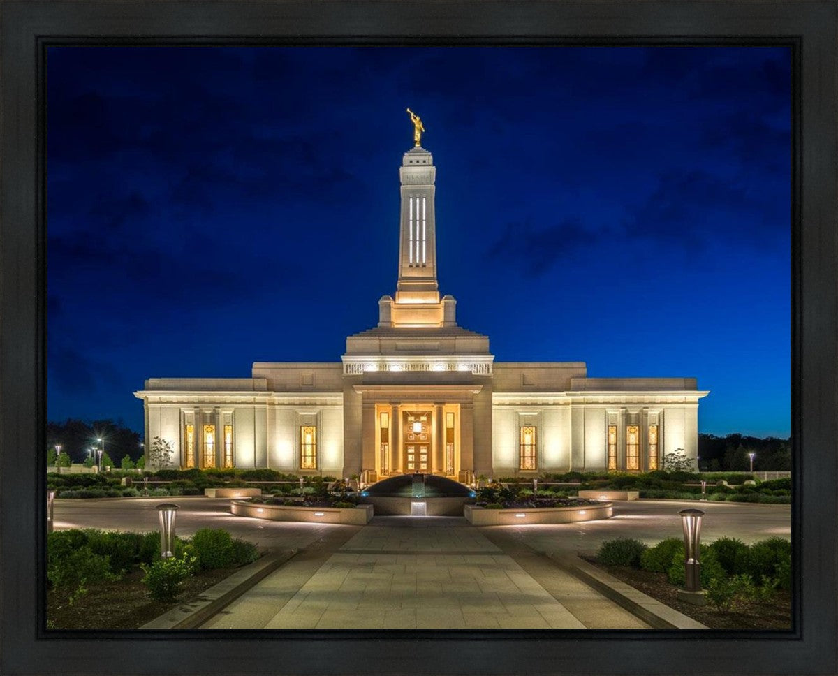 Indianapolis Temple Beacon Of Light Gallery Wrap