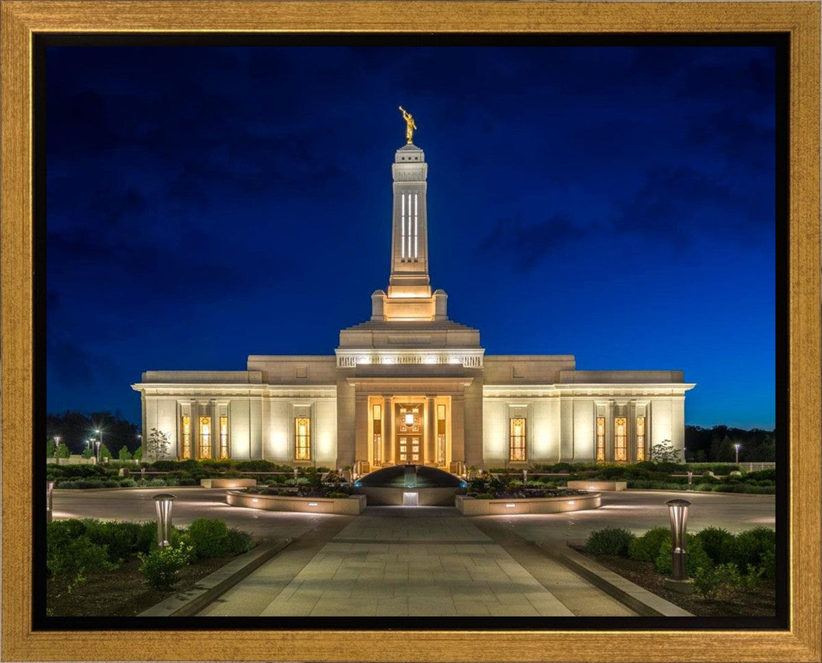 Indianapolis Temple Beacon Of Light Gallery Wrap