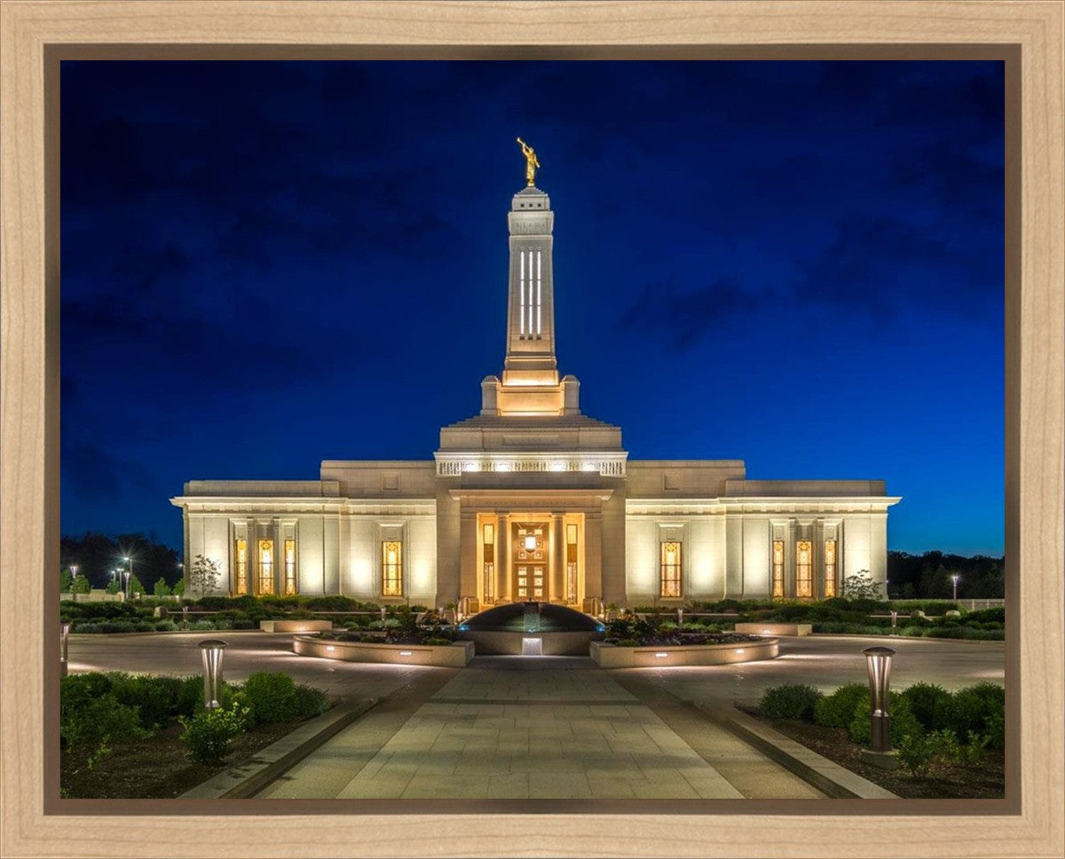 Indianapolis Temple Beacon Of Light Gallery Wrap