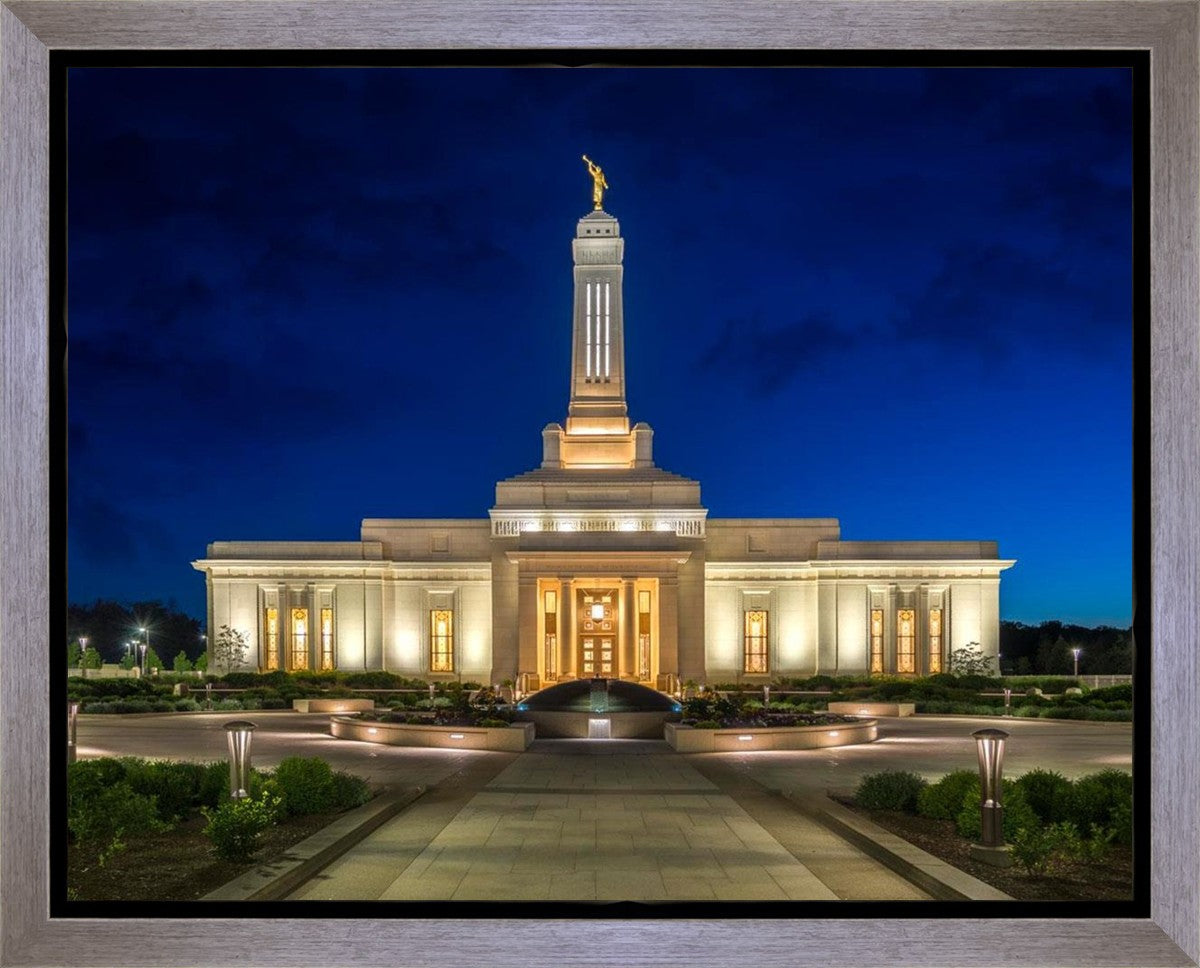 Indianapolis Temple Beacon Of Light Gallery Wrap